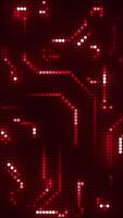 Future AI tech machine learning, brain outline circuit board and data flow. Motion. Concept of artificial intelligence. video