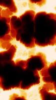 Bright neon saturated blots. Motion. Burning multicolored spots on a dark background made in 3D format. video