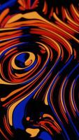 Abstract wavy gradient background. Design. Bending glossy stripes creating moving shapes. video