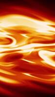 3d animation of glowing fiery radiation. Motion. Wavy streams of thermal radiation. Hot stream of glowing lines of fiery energy video