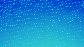 Abstract animation with slowly rippling surface of particles. Design. Sci-fi and nanotechnology concept, dotted moving texture. video