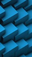Transforming Cubes wall background. Abstract Cubes Background Random Motion, 3d Loopable Animation. Blue cubes video