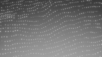 Wavy lines with dots. Design. Minimalistic animation with moving wavy dots. Dots move in linear waves video