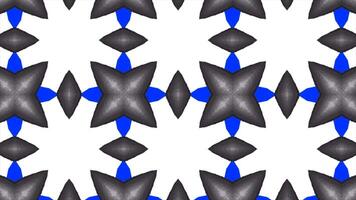 Kaleidoscope patterns. Motion.Different geometric shapes of different colors change in the animation. video