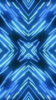 Kaleidoscopes background with animated glowing neon colorful lines. Kaleidoscopes background with animated glowing neon colorful lines and geometric shapes video