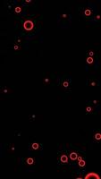 Stream of point molecules on black background. Design. Rising dots in fast stream on black background. Liquid molecules in abstract boiling stream video