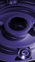 Pink and purple background made in 3d format. Design. A toy rotating maze with playing circles. video