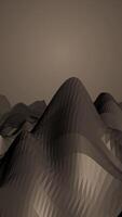 Low Poly Cave Tunnel Zoom at Glowing Light at End Animated 3D Rendered . Animated walk along raised ice path through endless ice cave, rendered natively. Realistic 3D animation video