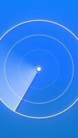 Background with navigation circle. Motion. Navigation radar with moving electronic line. Radius line on radar video