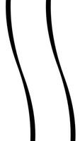 Abstraction with simple white flat wavy lines narrowing down on black background. Animation. Bending blue stripes, abstract wavy moving and changing surface, monochrome. video