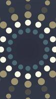 Abstract background with circles. Seamless loop. Loopable cyclic animated kaleidoscopic spiral video