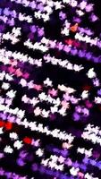 Moving stripes of colorful dots in disco style. Motion. Colorful bright dots move in stripes in rotating background. Disco ball style animation with rotating dot lines video