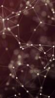 Plexus fantasy abstract technology and engineering background. Abstract beautiful geometric background video