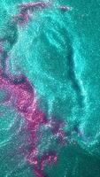Space flight through nebula. Space travel. Space animation background with purple and green nebula, many stars for different projects video