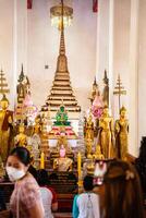 Bangkok,Thailand - February, 14 2023 Wat Arun is a Buddhist temple in the Bangkok Yai district of Bangkok, Thailand. It is situated on Thonburi on the west bank of the Chao Phraya River. photo