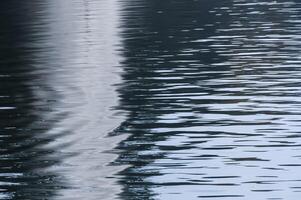 Beautiful glare and reflections in the water of the pond in Sofiyivka park, Uman photo