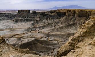 Skyline View overlook of the Blue Valley near Factory Butte, Utah, US photo