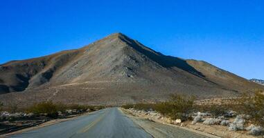 Mountain landscape, Low mountains on the road to Sequoia National Park, Sierra Nevada mountains, California, USA photo