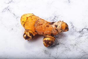 Fresh curcuma root for cooking photo