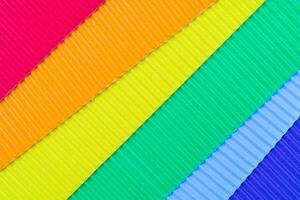 Abstract corrugated paper background. Rough decorative paper texture. photo