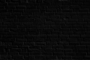 Black brick building wall. Interior of a modern loft. Background for design photo