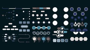 A set of different types of shapes and symbols vector