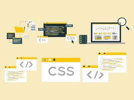 the best css frameworks for web development vector