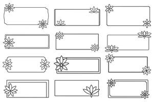 This collection features vintage-inspired floral frames, enhancing your designs with their ornate borders and round shapes, creating a beautiful and decorative element. vector