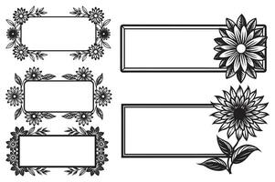 This collection features vintage-inspired floral frames, enhancing your designs with their ornate borders and round shapes, creating a beautiful and decorative element. vector