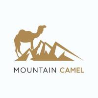 Camel mountain. Camel logo. Camel flat icon vector
