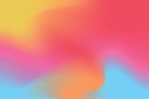 Bright abstract gradient background with blue, yellow, red, pink colors. horizontal trendy style concept for summer, spring party poster, flyer, web banner, social media design. vector