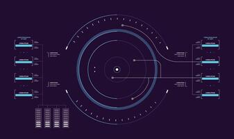 a circular diagram with a number of different types of music vector