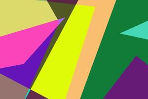 multi color abstract geometric poster background vector