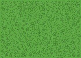 Leaf pattern design vector
