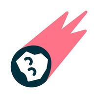 Comet for Space Icon vector
