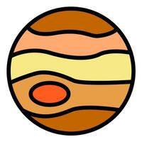 Jupiter for Space Icon vector