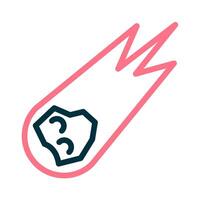 Comet for Space Icon vector
