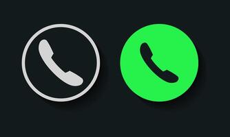 Answer and accept call icon. Phone Call vector