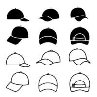 Hat with different angles vector
