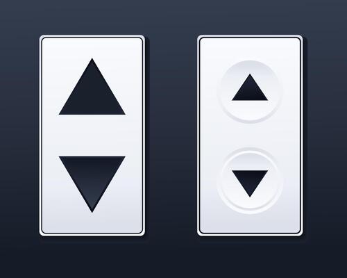 Elevator or lift button