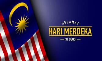 Malaysia Independence Day Background Design. vector