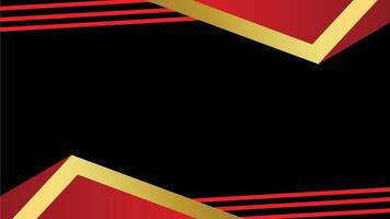 Abstract background with a combination of red, black and gold so it looks elegant and luxurious vector