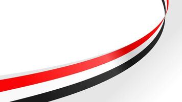 wavy yemen flag background with copy space for text vector