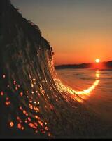 Sunset view of a Sea photo