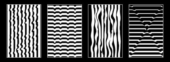 Retro vintage style stripes lines. Abstract geometric seamless pattern with vertical vector