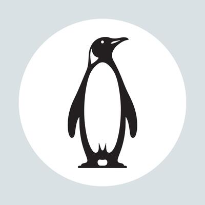 penguin illustration isolated