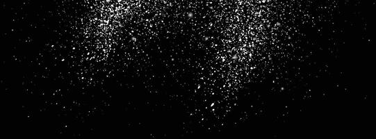 Random white snowfall background vector
