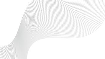Abstract digital thin wavy line art background vector