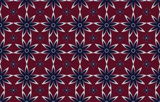 illustration of fabric pattern or tiny flowers pattern on blue background vector