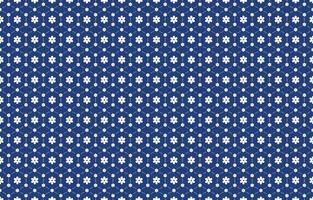 illustration of fabric pattern or tiny flowers pattern on blue background vector